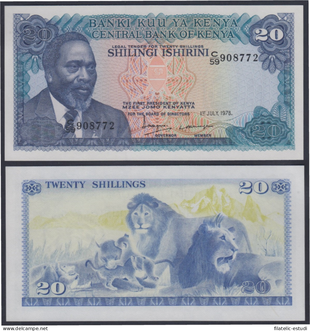 Kenia Kenya 20 Shillings 1974 Billete Banknote Sin Circular - Other - Africa