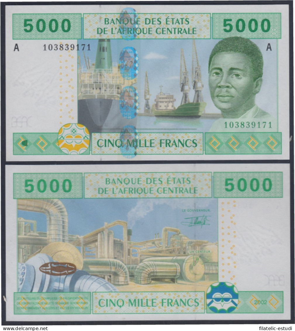 Camerún Cameroun 5000 Francs 2002 Billete Banknote Sin Circular - Other - Africa