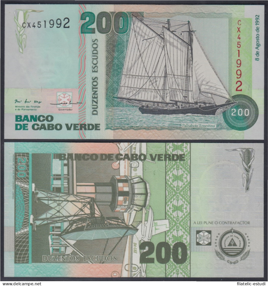 Cabo Verde 200 Escudos 1992 Billete Sin Circular - Other - Africa