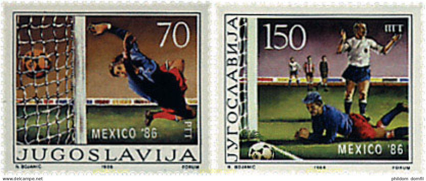 67292 MNH YUGOSLAVIA 1986 COPA DEL MUNDO DE FUTBOL. MEXICO-86 - Neufs