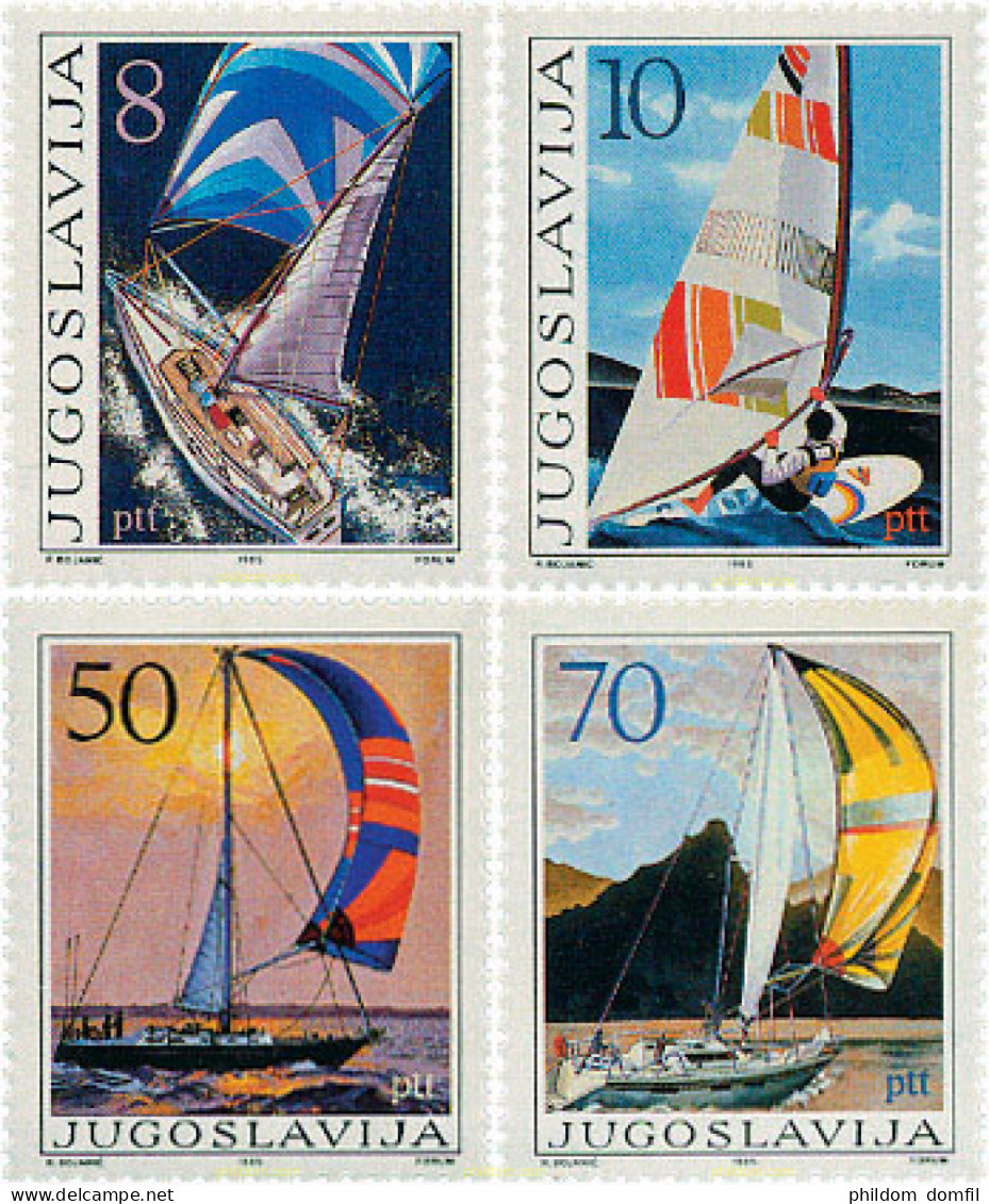 67239 MNH YUGOSLAVIA 1985 TURISMO NAUTICO - Unused Stamps