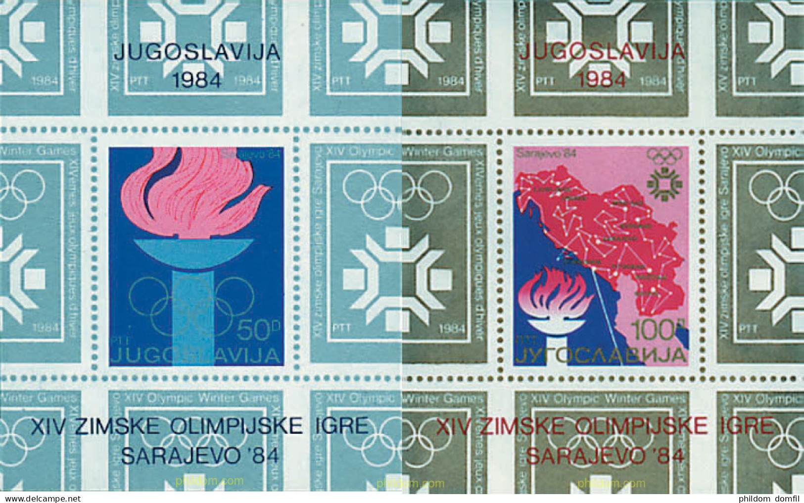 71164 MNH YUGOSLAVIA 1984 14 JUEGOS OLIMPICOS INVIERNO SARAJEVO 1984 - Neufs