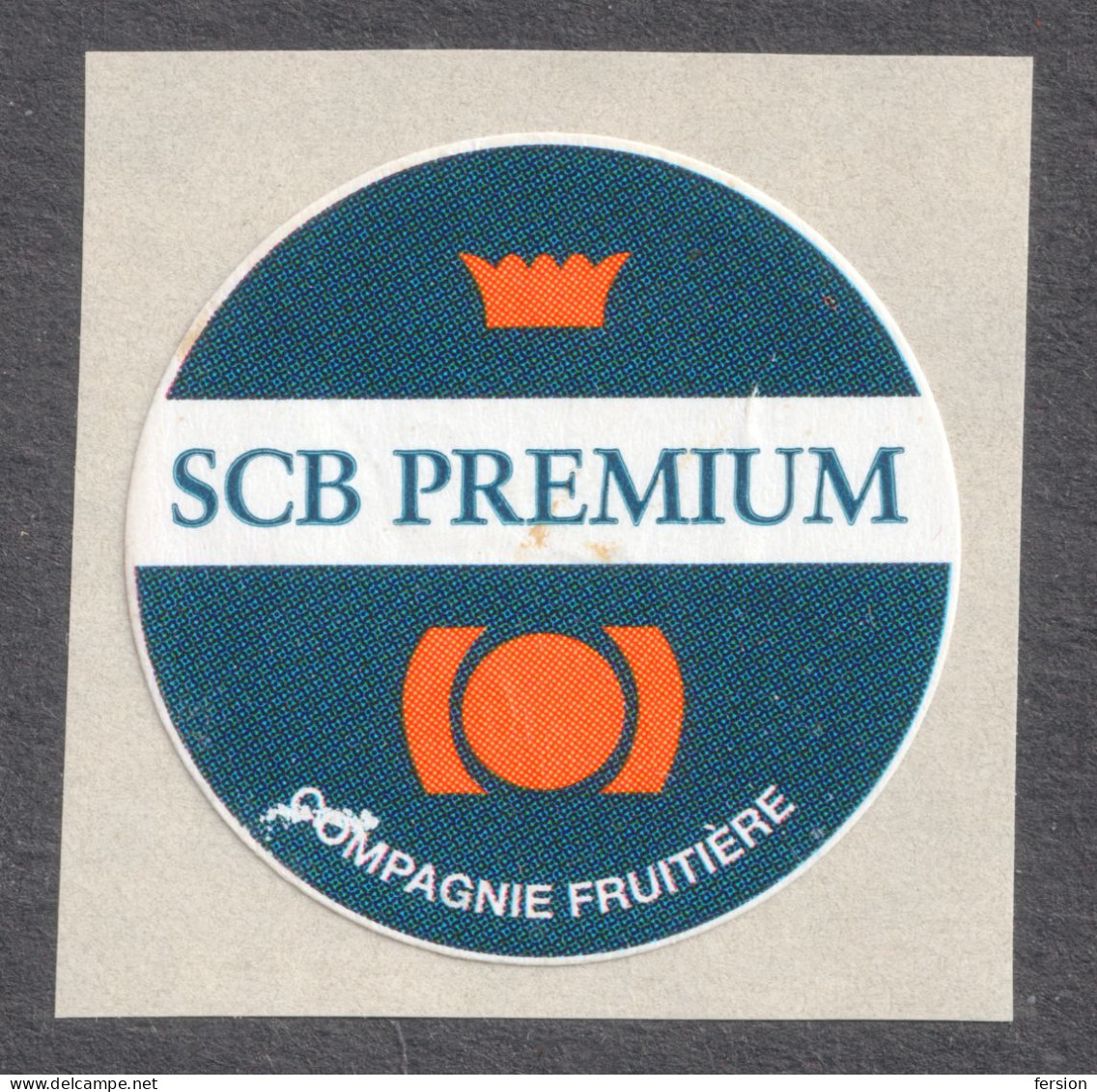 Banana Fruit Food - Label / Vignette - Used But Adhesive - FRANCE - SCB Premium - Frutas Y Legumbres