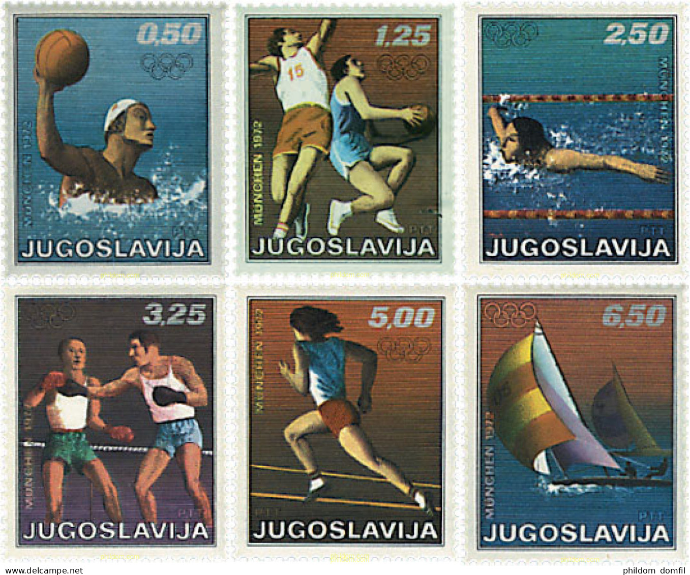 67181 MNH YUGOSLAVIA 1972 20 JUEGOS OLIMPICOS VERANO MUNICH 1972 - Neufs