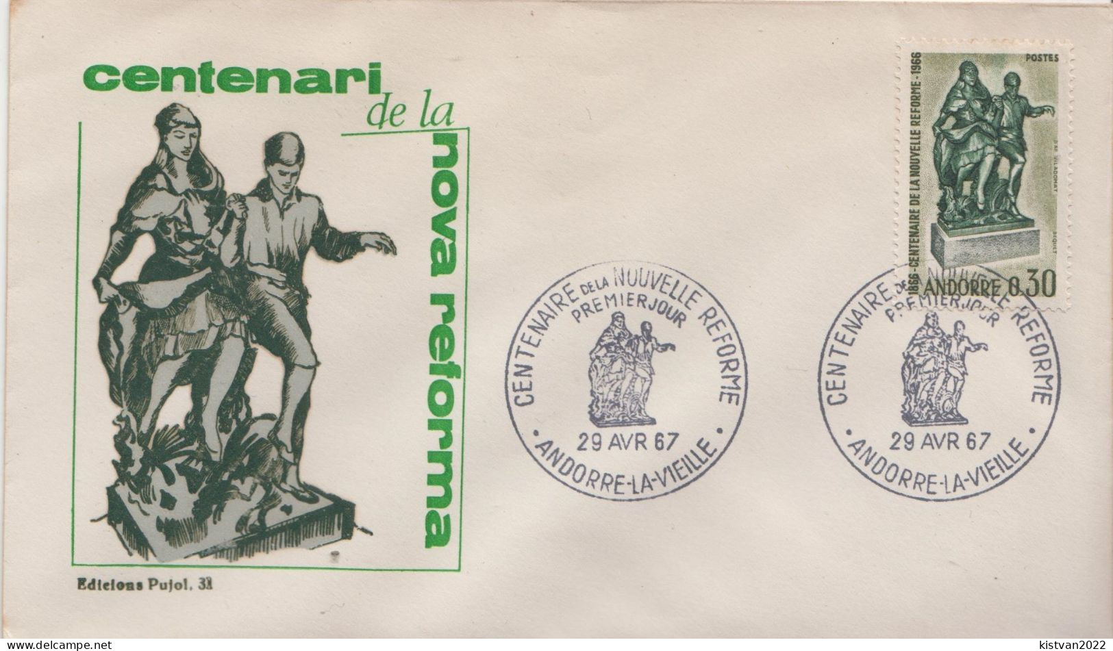 Andorra Stamp On FDC - FDC