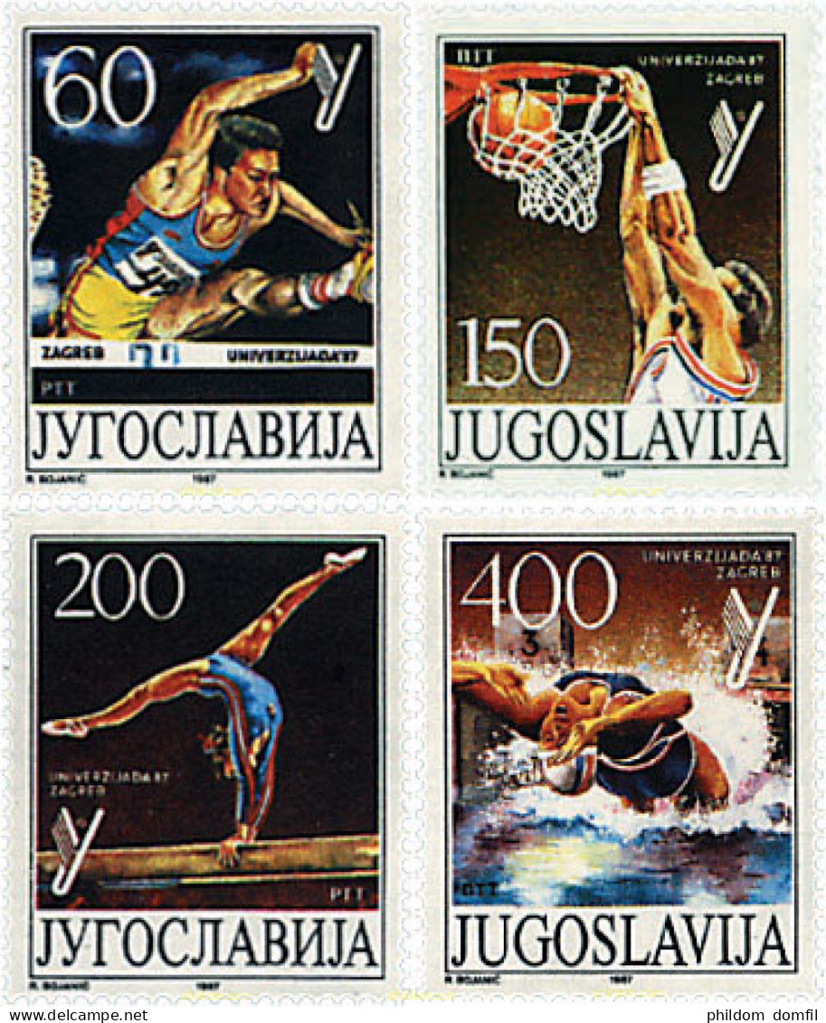 67299 MNH YUGOSLAVIA 1987 UNIVERSIADA 87 - Neufs