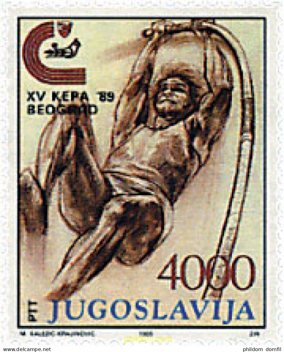 67308 MNH YUGOSLAVIA 1989 15 COPA EUROPEA DE CLUBS CAMPEONES DE ATLETISMO - Neufs