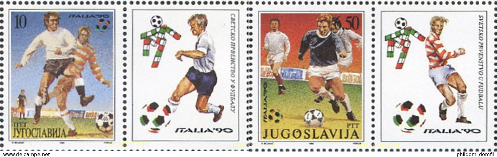 672594 MNH YUGOSLAVIA 1990 COPA DEL MUNDO DE FUTBOL. ITALIA-90 - Neufs