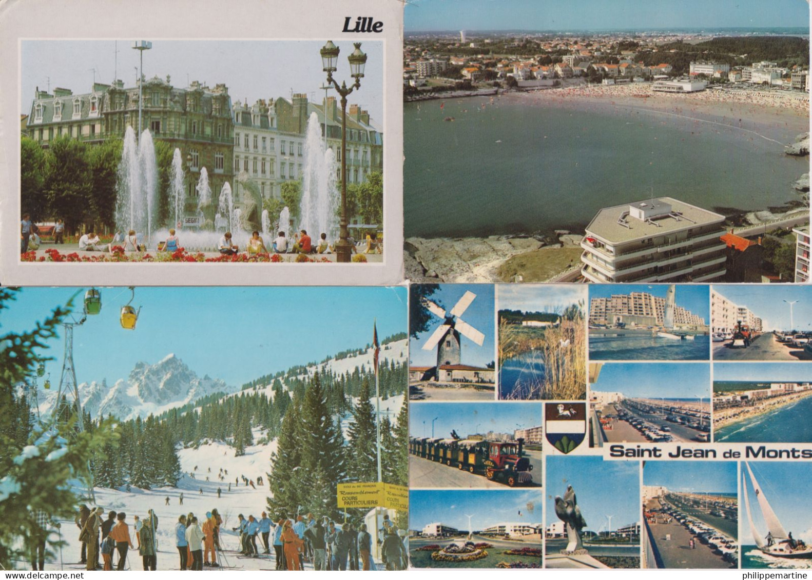 France  - Lot De 1000 Cartes Postales - 500 Postkaarten Min.