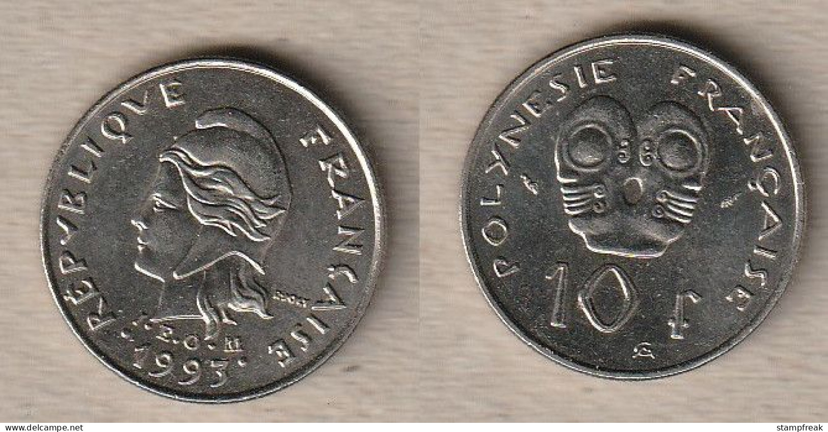 02469) Französisch-Polynesien, 10 Francs 1993 - French Polynesia