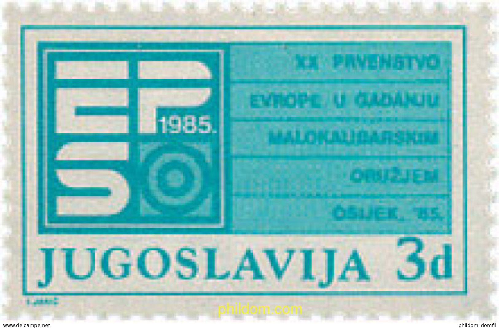 67241 MNH YUGOSLAVIA 1985 CAMPEONATO DE TIRO - Neufs