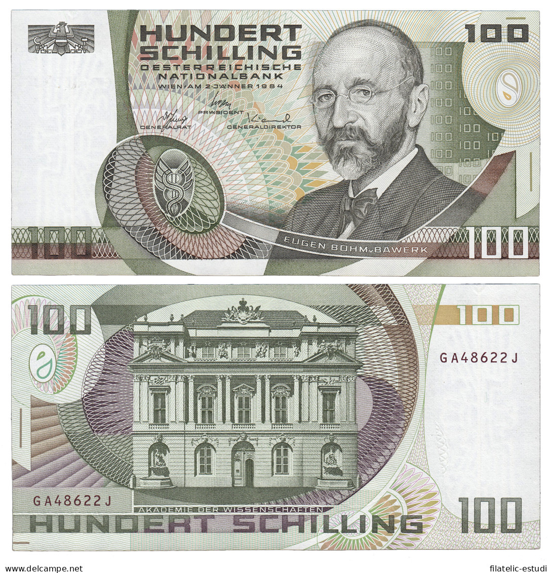 Austria 100 Schilling 1984 Billete Sin Circular - Autres - Europe