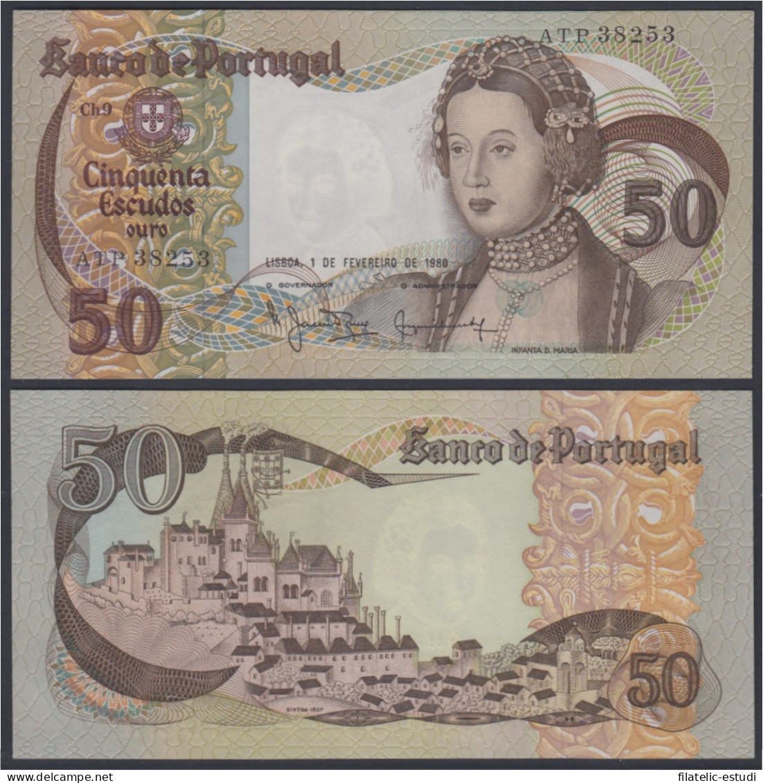 Portugal 50 Escudos 1980 Billete Banknote Sin Circular - Otros – Europa