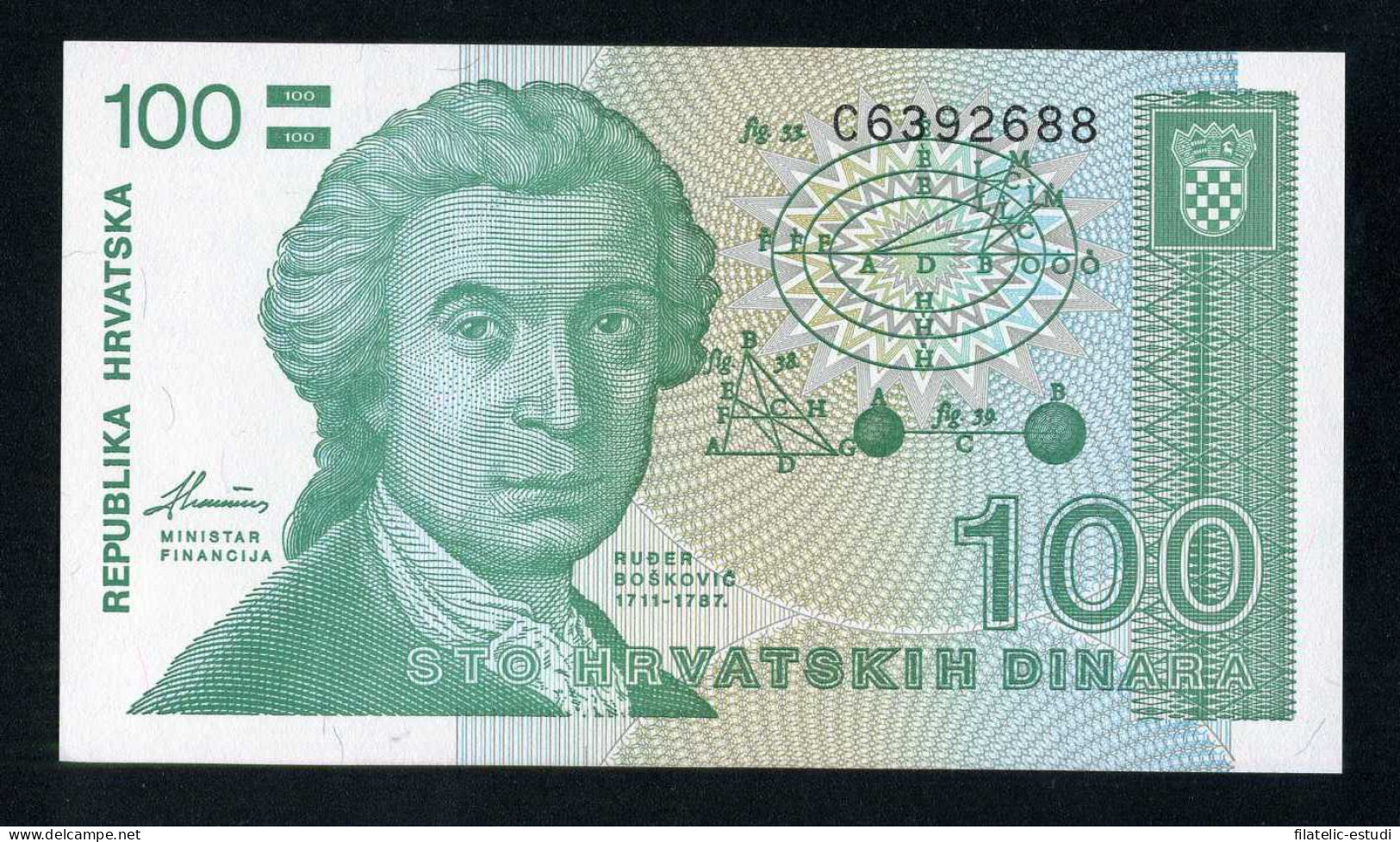Croacia 100 Dinars 1991 Billete Banknote Sin Circular - Autres - Europe
