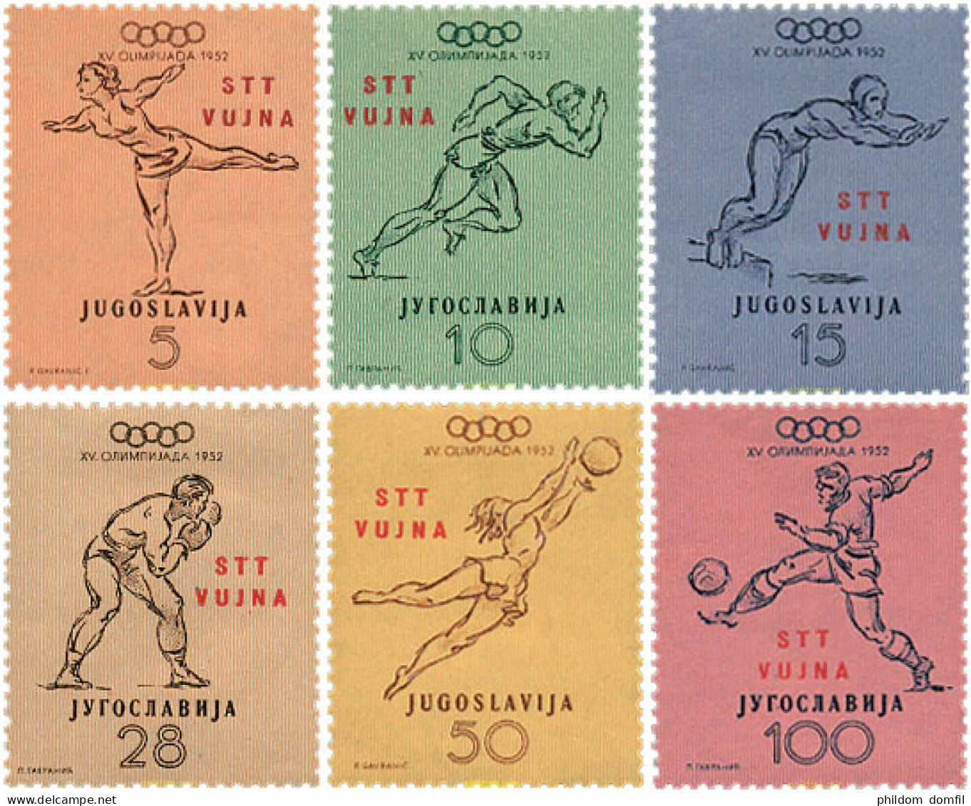 48317 MNH TRIESTE Zona B 1952 15 JUEGOS OLIMPICOS VERANO HELSINKI 1952 - Altri & Non Classificati