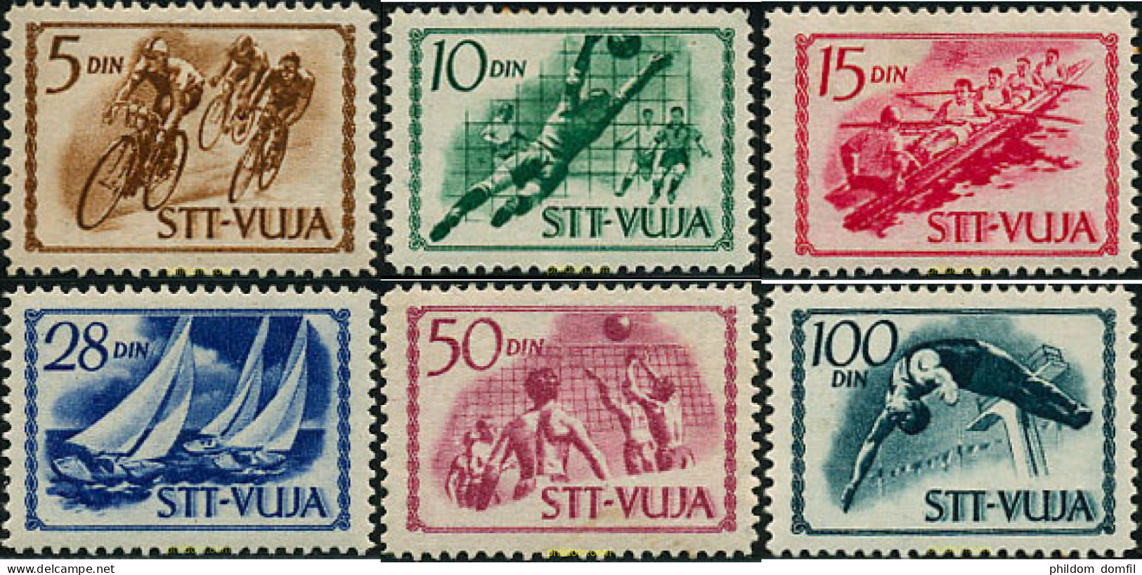 48314 MNH TRIESTE Zona B 1952 DEPORTES - Other & Unclassified