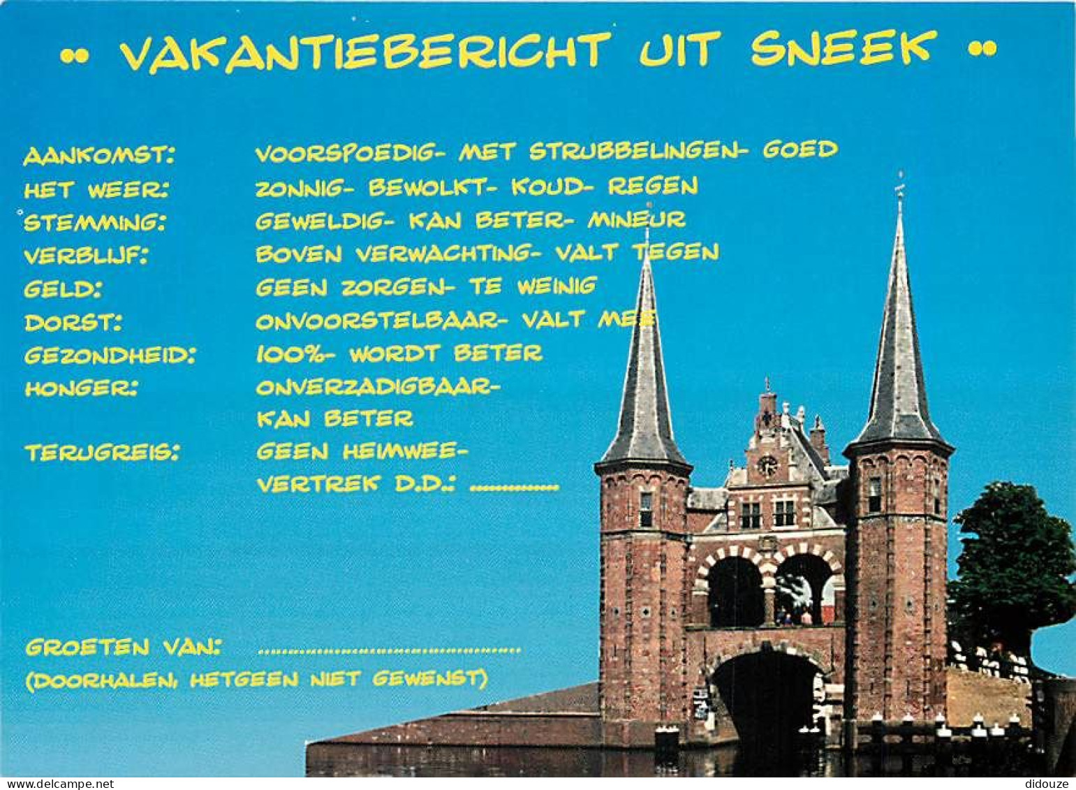 Pays-Bas - Nederland - Sneek - CPM - Voir Scans Recto-Verso - Sneek
