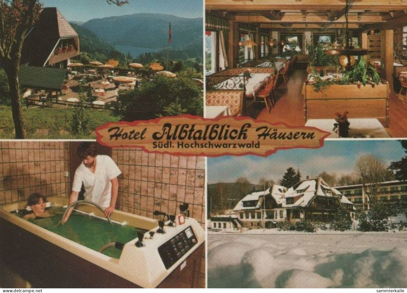 64937 - Häusern - Albtalblick Mit Berg-Hotel - Ca. 1980 - Waldshut-Tiengen