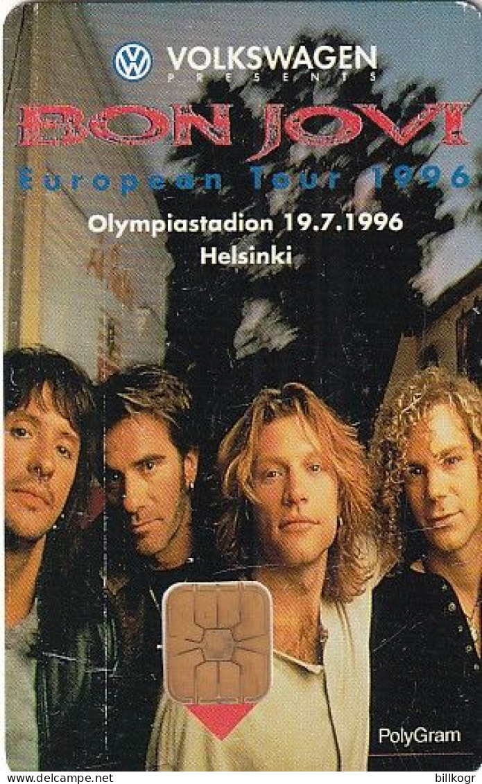 FINLAND - Bon Jovi, HPY Telecard, CN : 000089, Tirage 5000, 05/96, Used - Finlandia