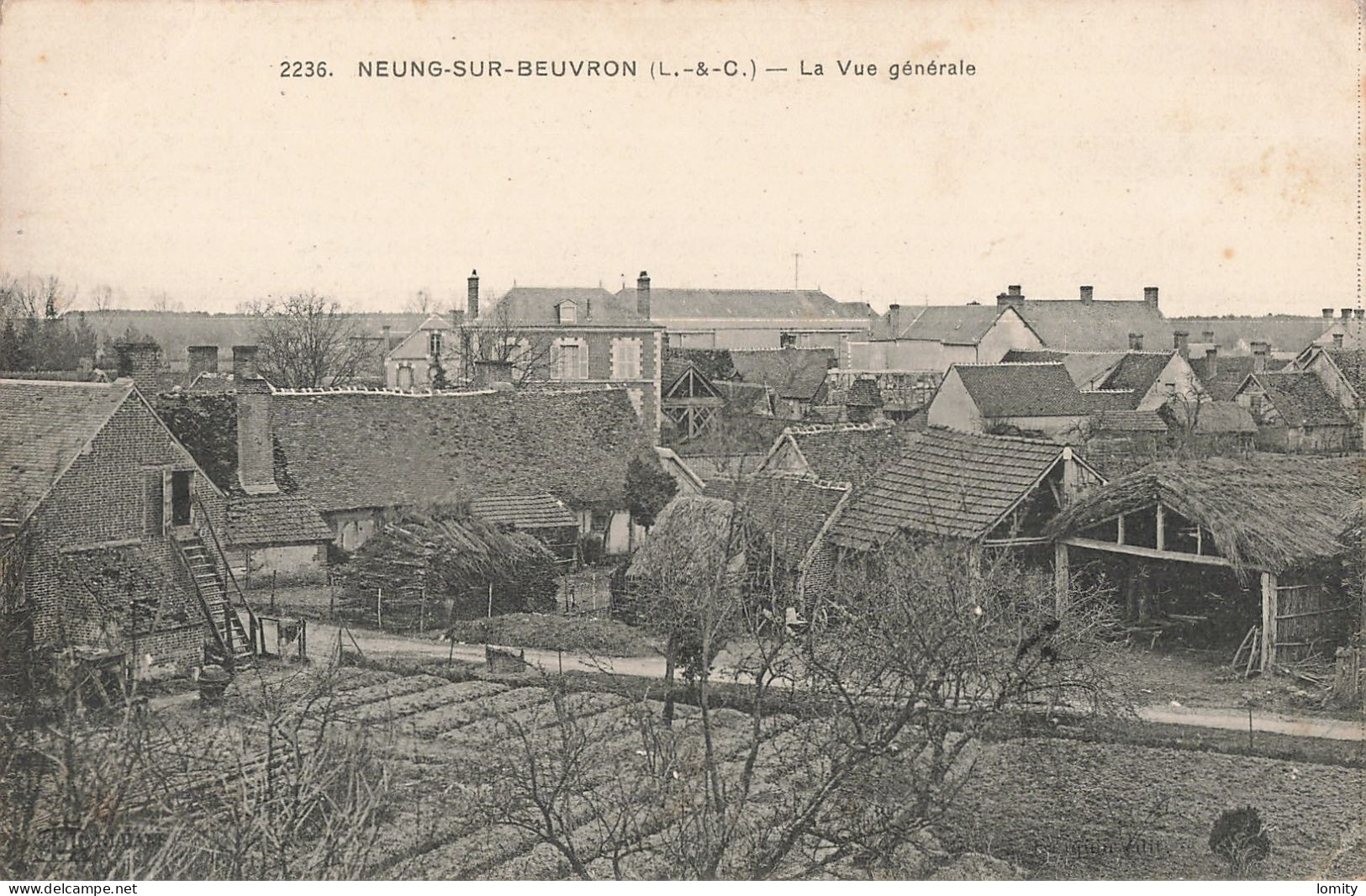 41 Neung Sur Beuvron Vue Générale CPA - Neung Sur Beuvron