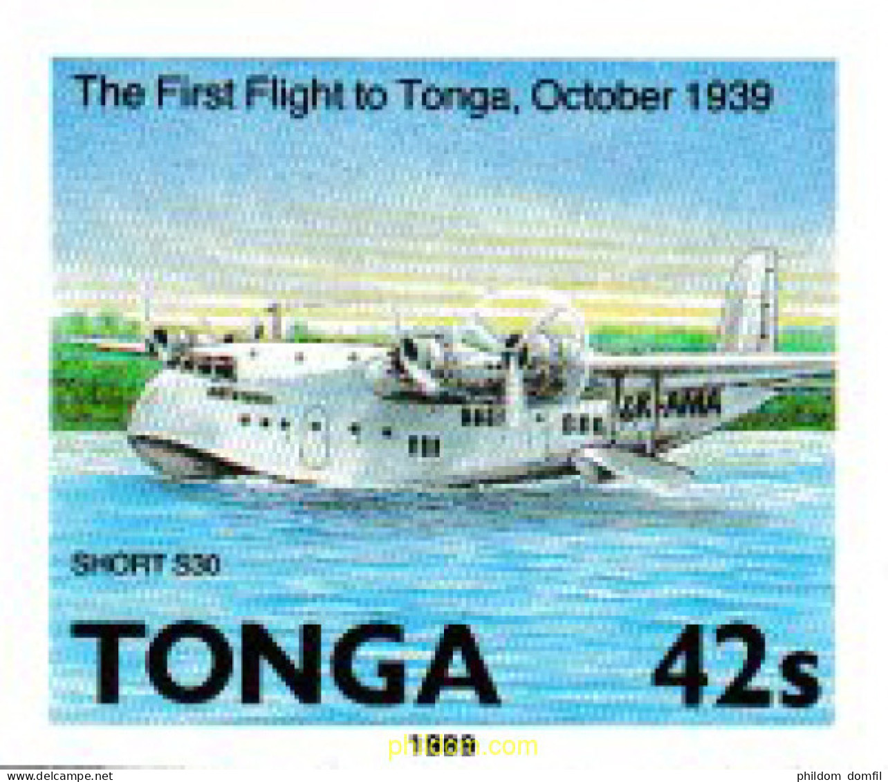 606855 MNH TONGA 1989 50 ANIVERSARIO DE LA AVIACION EN TONGA - Tonga (1970-...)