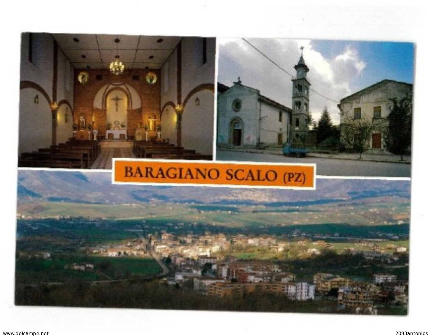 X1613) BARAGIANO  POTENZA   CARTOLINA  NON VIAGGIATA VEDUTINE SALUTI DA........ - Potenza