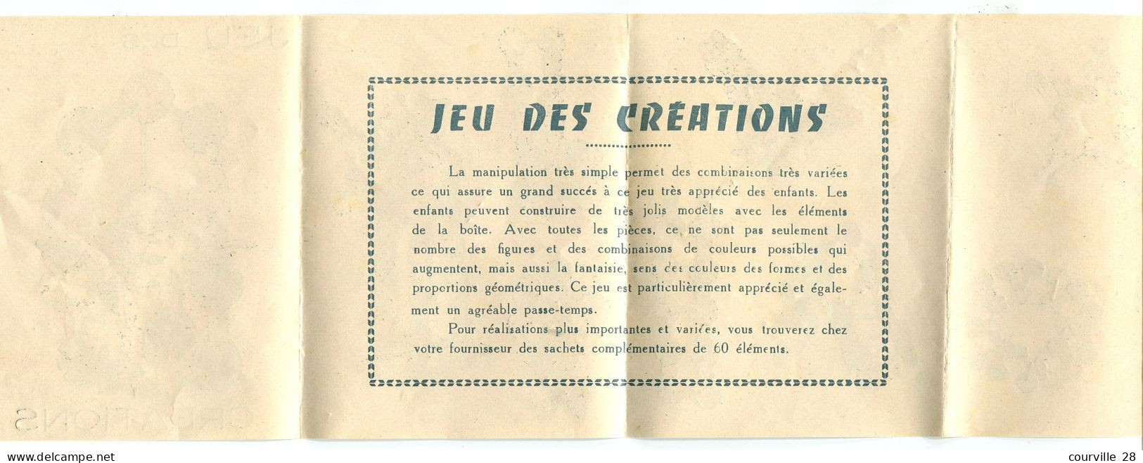 2 Boîtes D'un Ancien JEU De CONSTRUCTION " CREATIONS FANTAISIES N° 3 "  Pièces Multicolores En Plastique - Autres & Non Classés