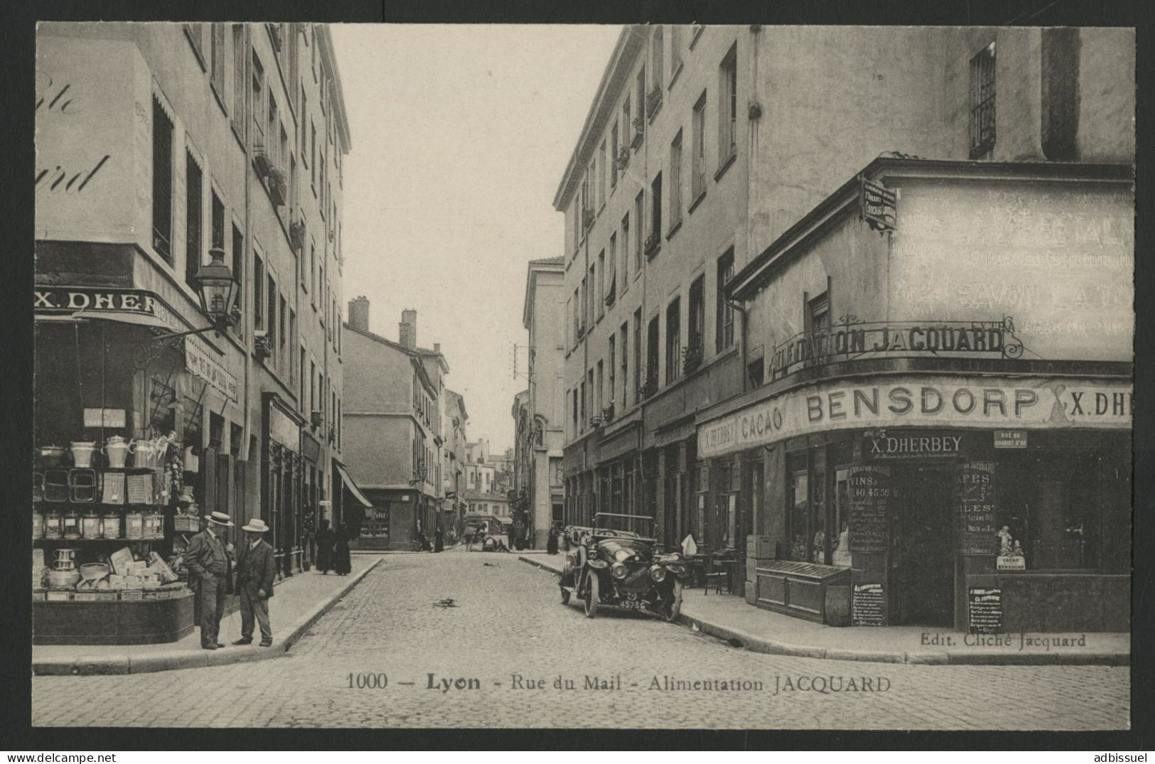 Carte Photo 1000-LYON Rue Du Mail Alimentation JACQUARD Edition Cliché Jacquard - Lyon 4