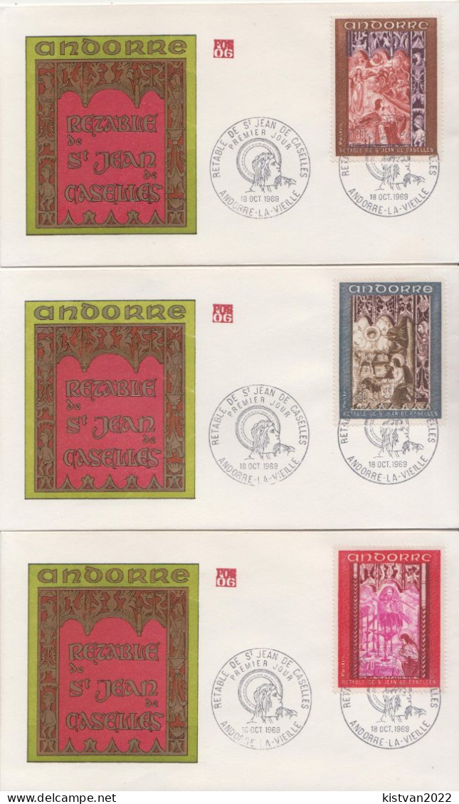 Andorra Set On FDC - Religión