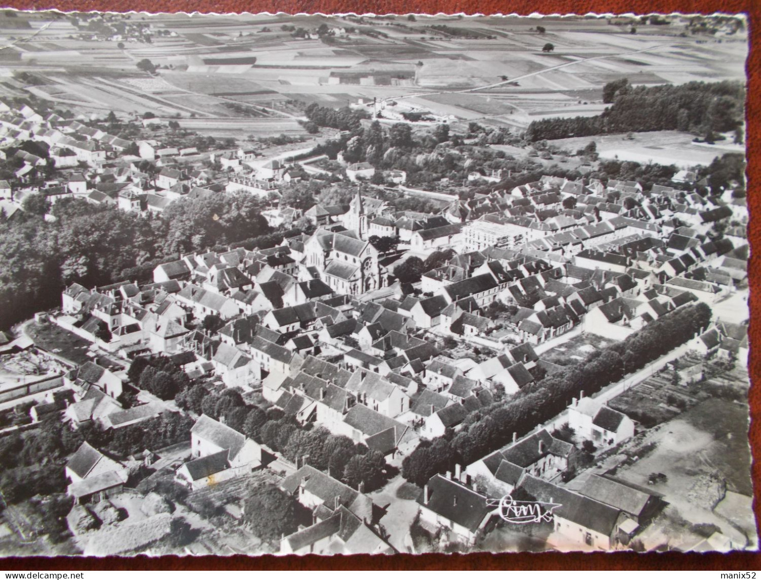 89 - AILLANT Sur THOLON - Vue Générale Aérienne. (CPSM) - Aillant Sur Tholon