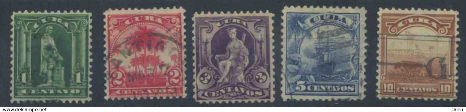 Cuba 1899 Ocupación Norteamericana (Yv 142/146) - Autres & Non Classés