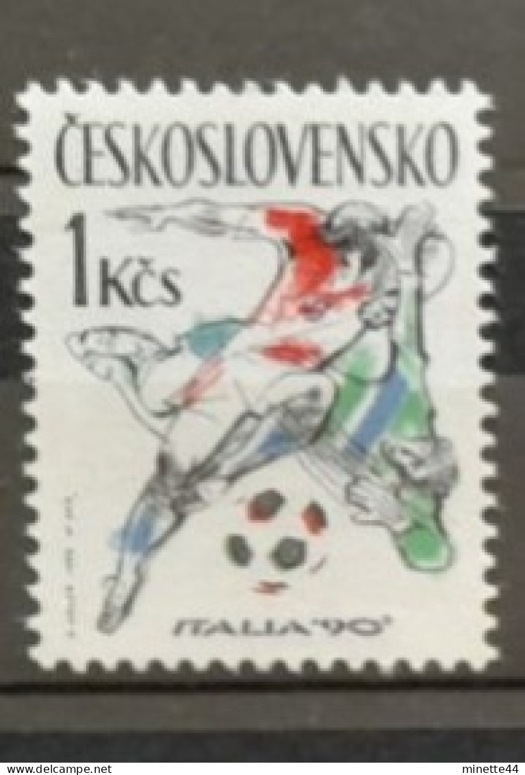 CESKOSLOVENSKO 1990  MNH**   FOOTBALL FUSSBALL SOCCER  CALCIO VOETBAL FUTBOL FUTEBOL FOOT - 1990 – Italien