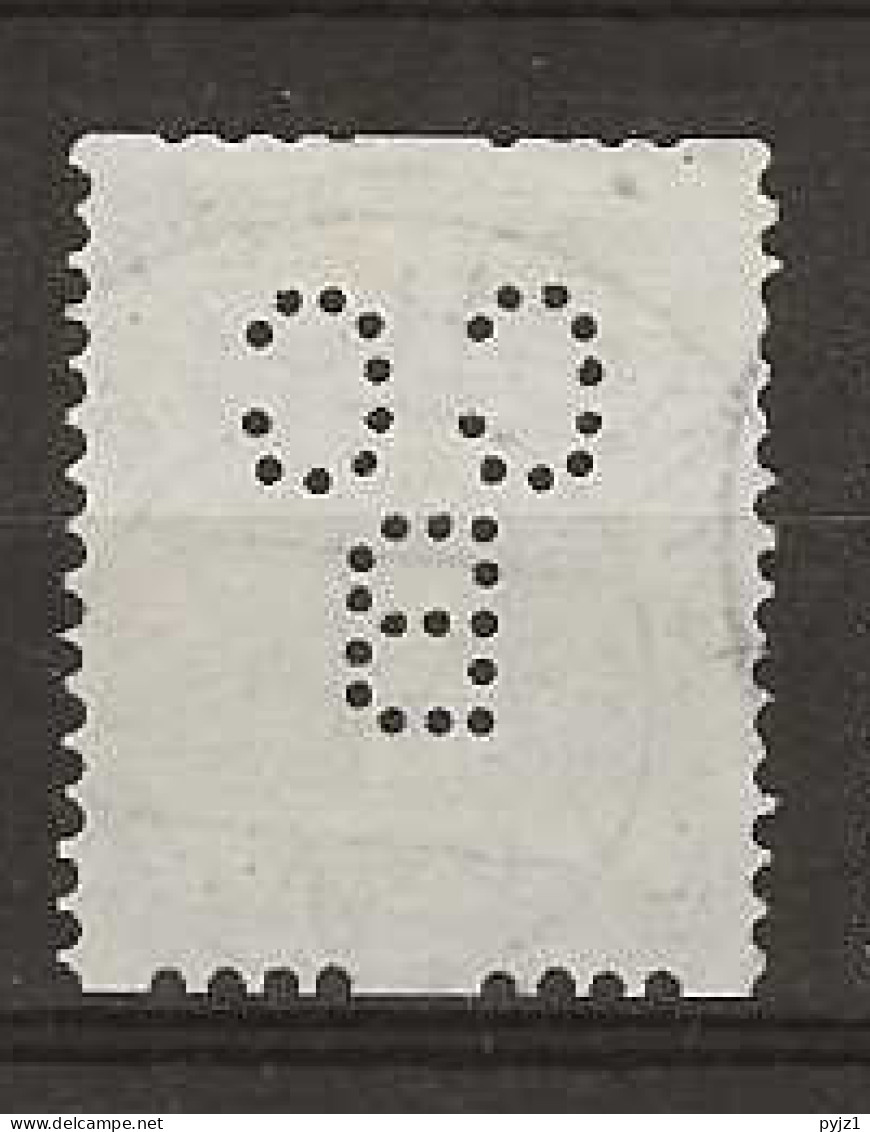1925 USED Nederland NVPH R6 Zonder Watermerk Perfin - Used Stamps