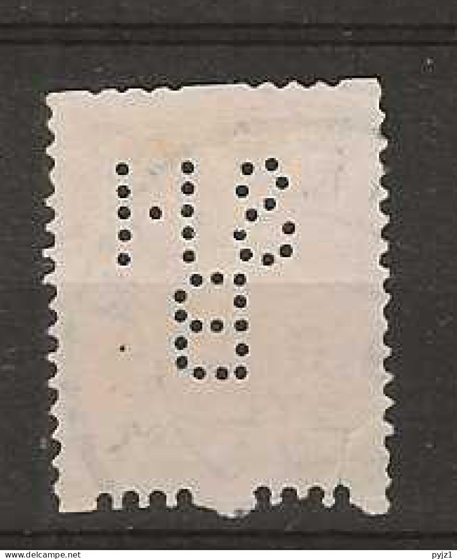 1925 USED Nederland NVPH R10 Zonder Watermerk Perfin - Used Stamps
