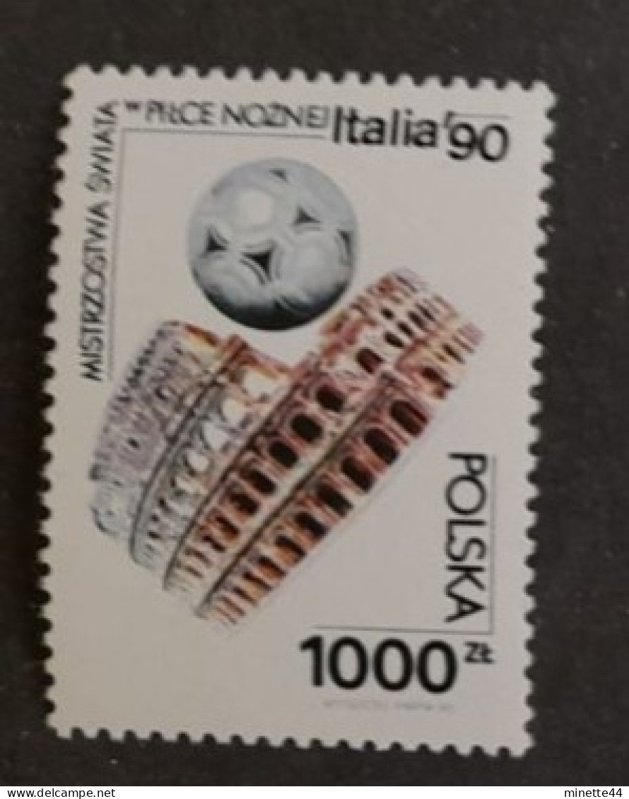 POLOGNE POLSKA 1990   MNH**   FOOTBALL FUSSBALL SOCCER  CALCIO VOETBAL FUTBOL FUTEBOL FOOT - 1990 – Italien