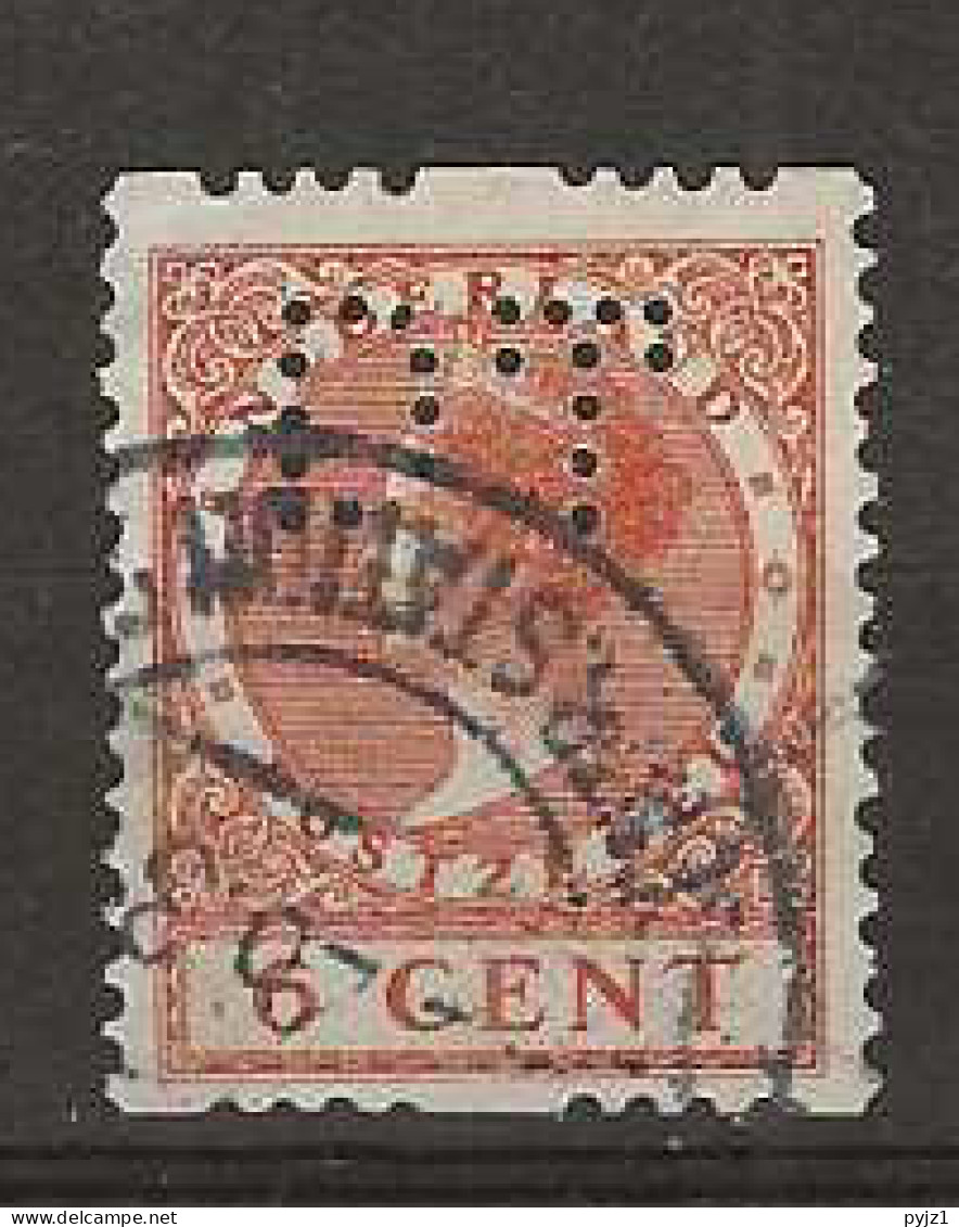 1926 USED Nederland NVPH R23 Met Watermerk Perfin - Usati