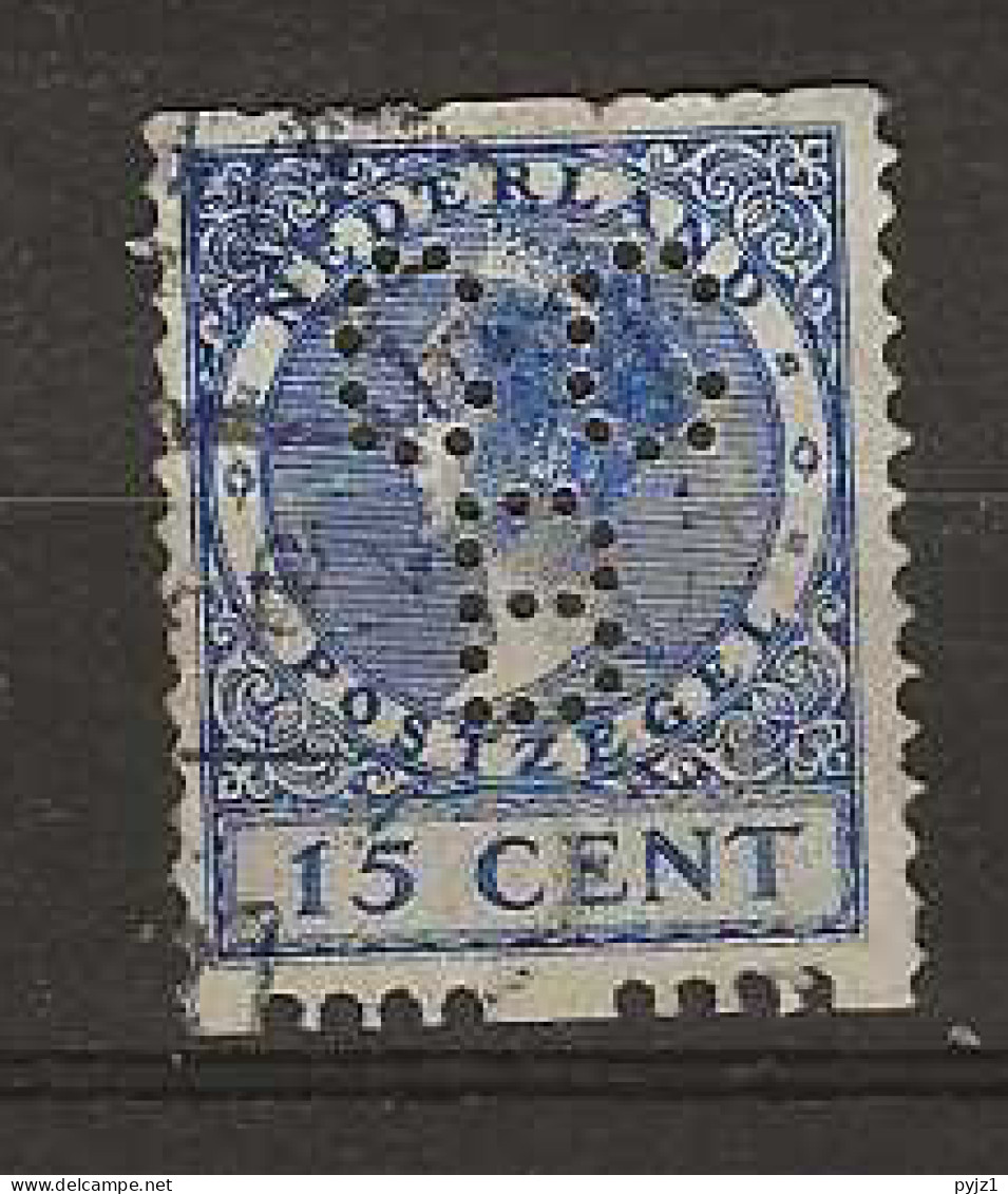 1926 USED Nederland NVPH R26 Met Watermerk Perfin - Used Stamps