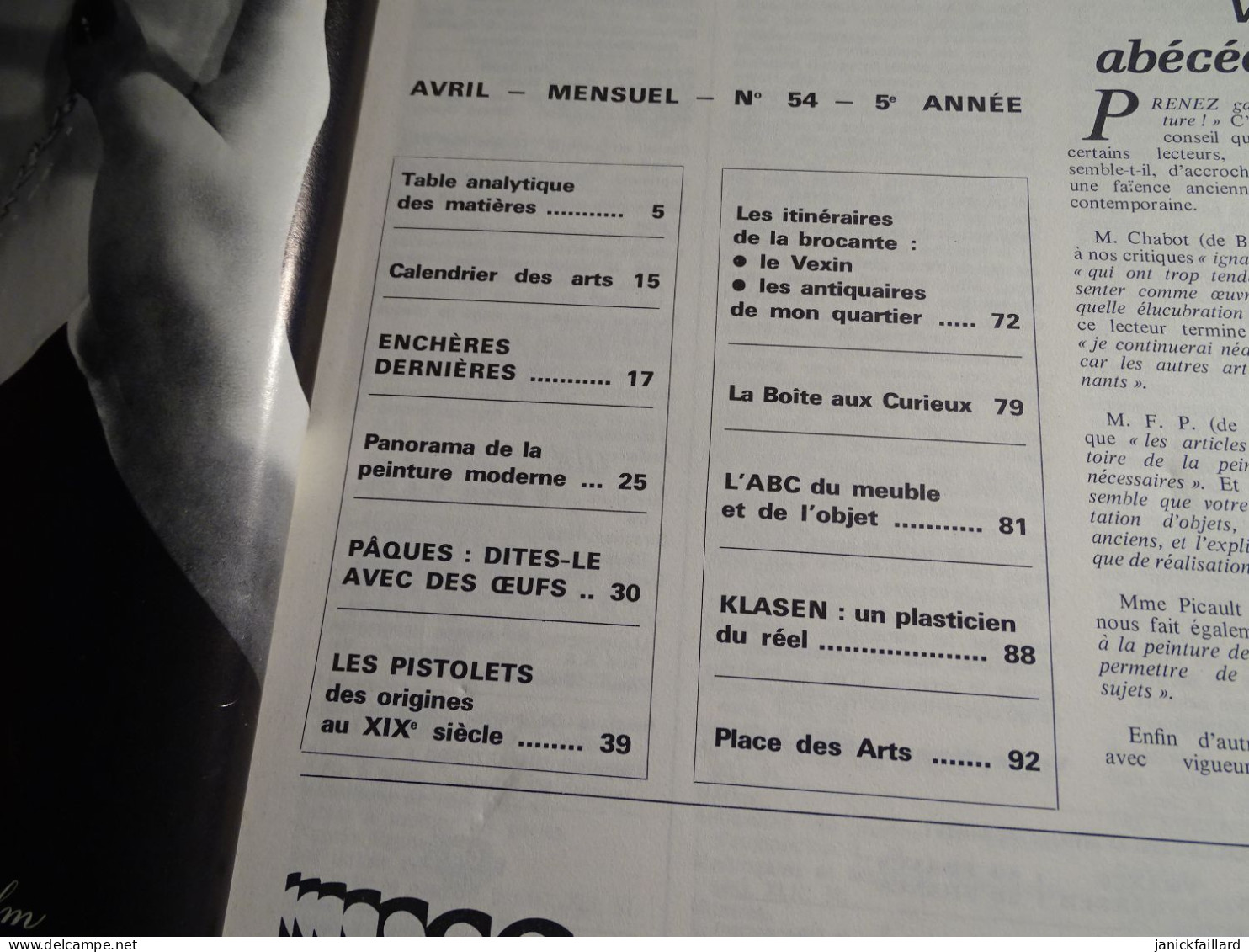 Revue Abc Antiquités  N 54 Oeufs De Pâques   Armes à Feu   ( Sommaire Sur Photo 2 ) - Brocantes & Collections