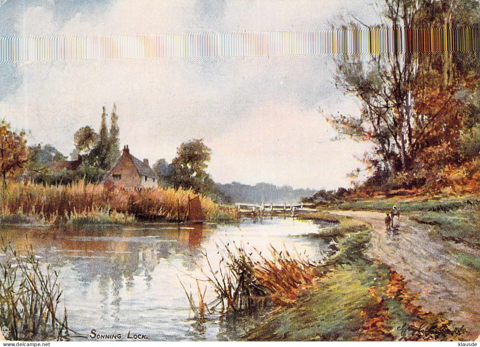 Sonning Look -Schleuse In Der Themse Bei Sonning In Berkshire Gel.1904 AKS - Autres & Non Classés