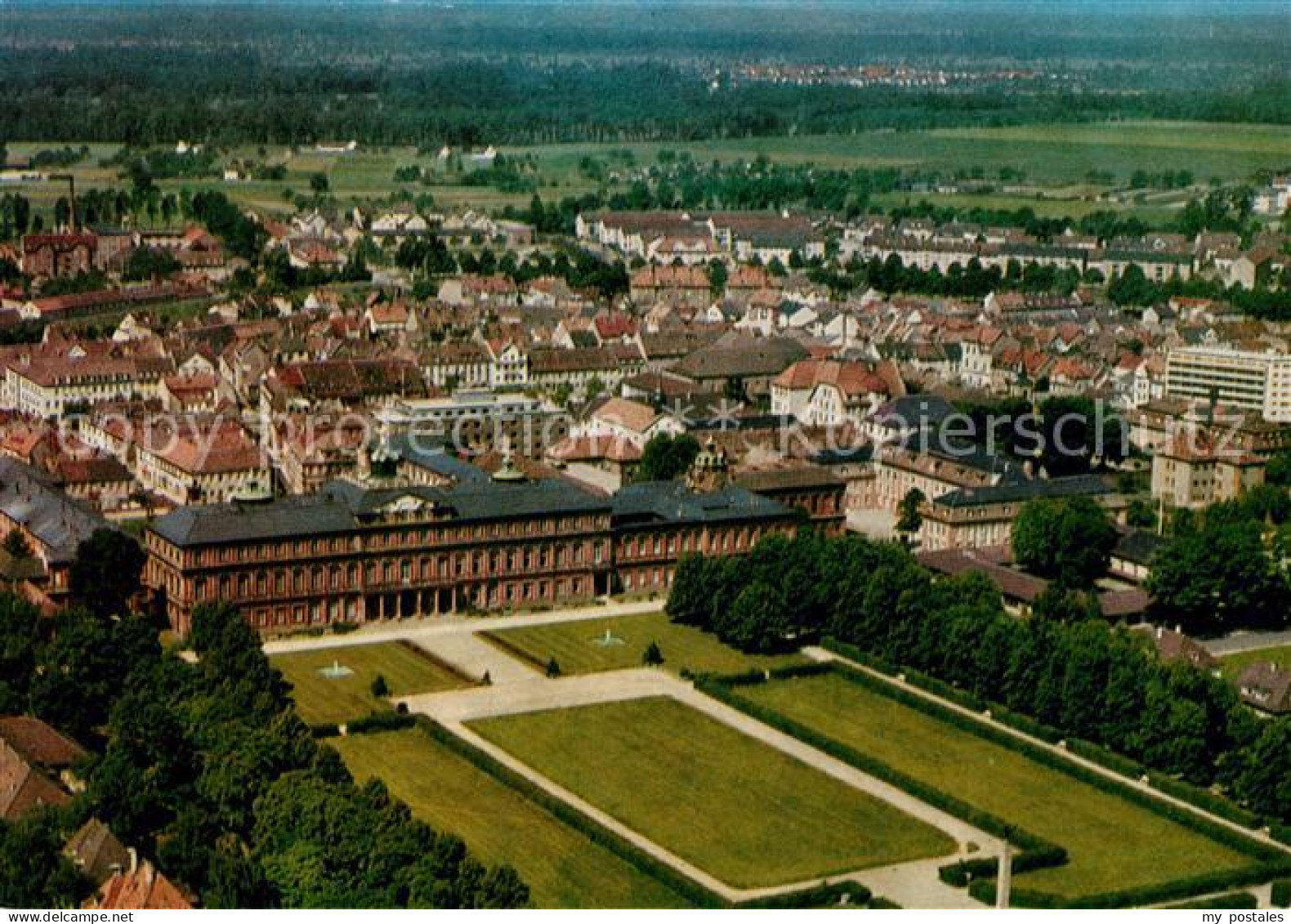 73041754 Rastatt Schloss Fliegeraufnahme Rastatt - Rastatt