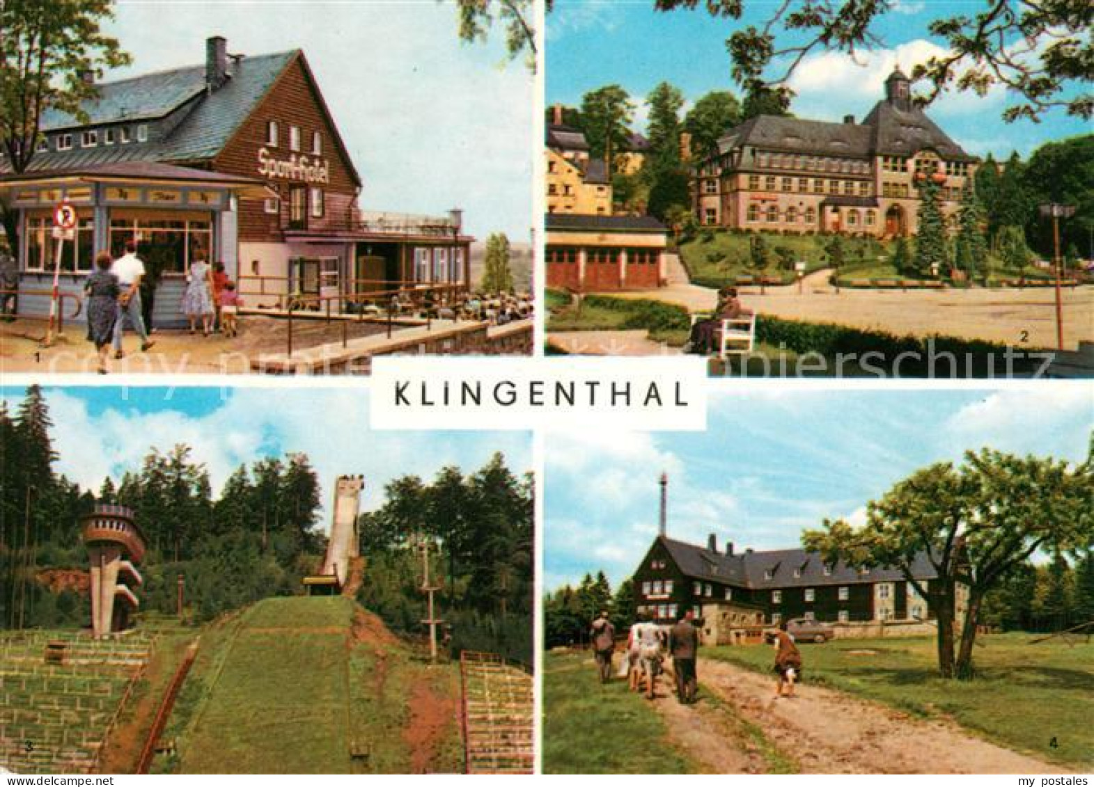 73041655 Klingenthal Vogtland HOG Sport Hotel Rathaus Gr Aschbergschanze Jugendh - Klingenthal