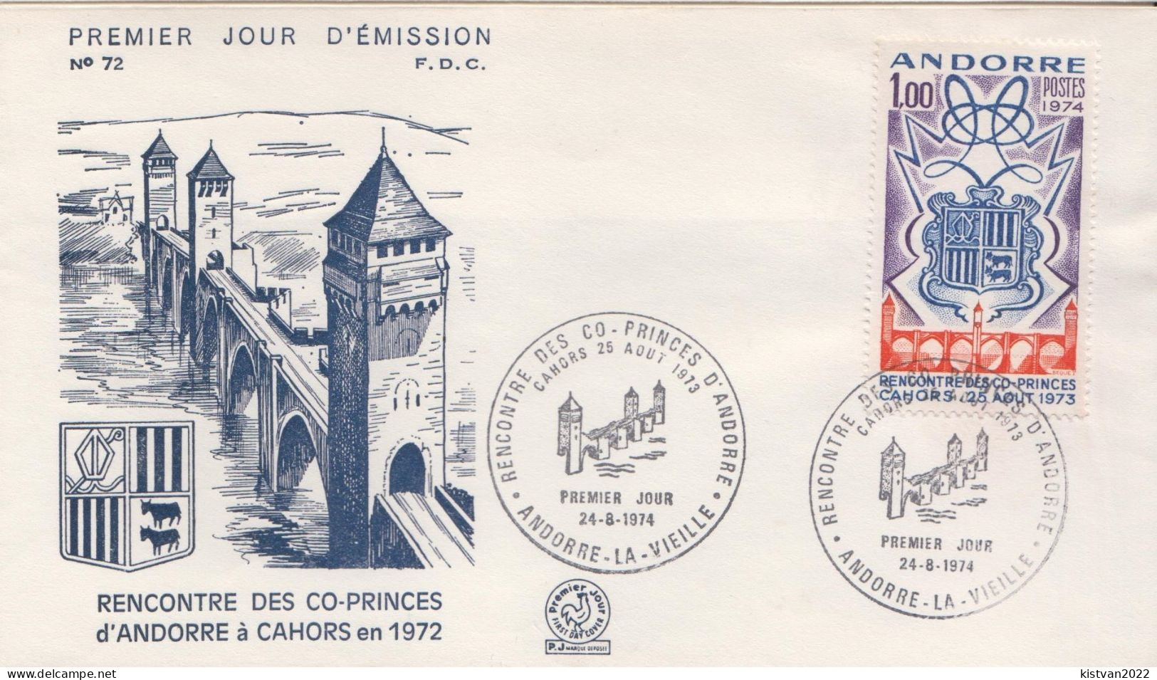 Andorra Stamp On FDC - FDC