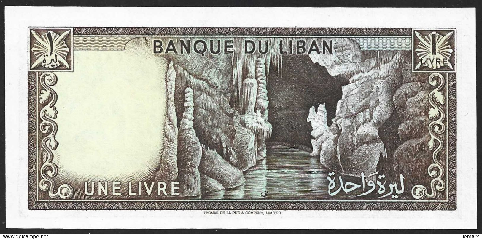 Lebanon 1 Livre 1980 P61c UNC - Lebanon