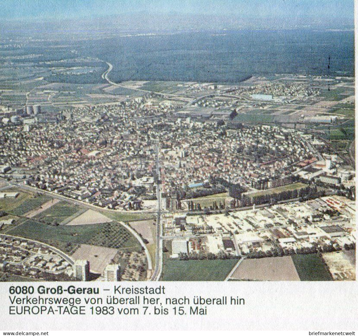 "BUNDESREPUBLIK DEUTSCHLAND" 1983, Bildpostkarte Mit Bildgleichem Stempel Ex "GROSS-GERAU" (60154) - Cartes Postales Illustrées - Oblitérées