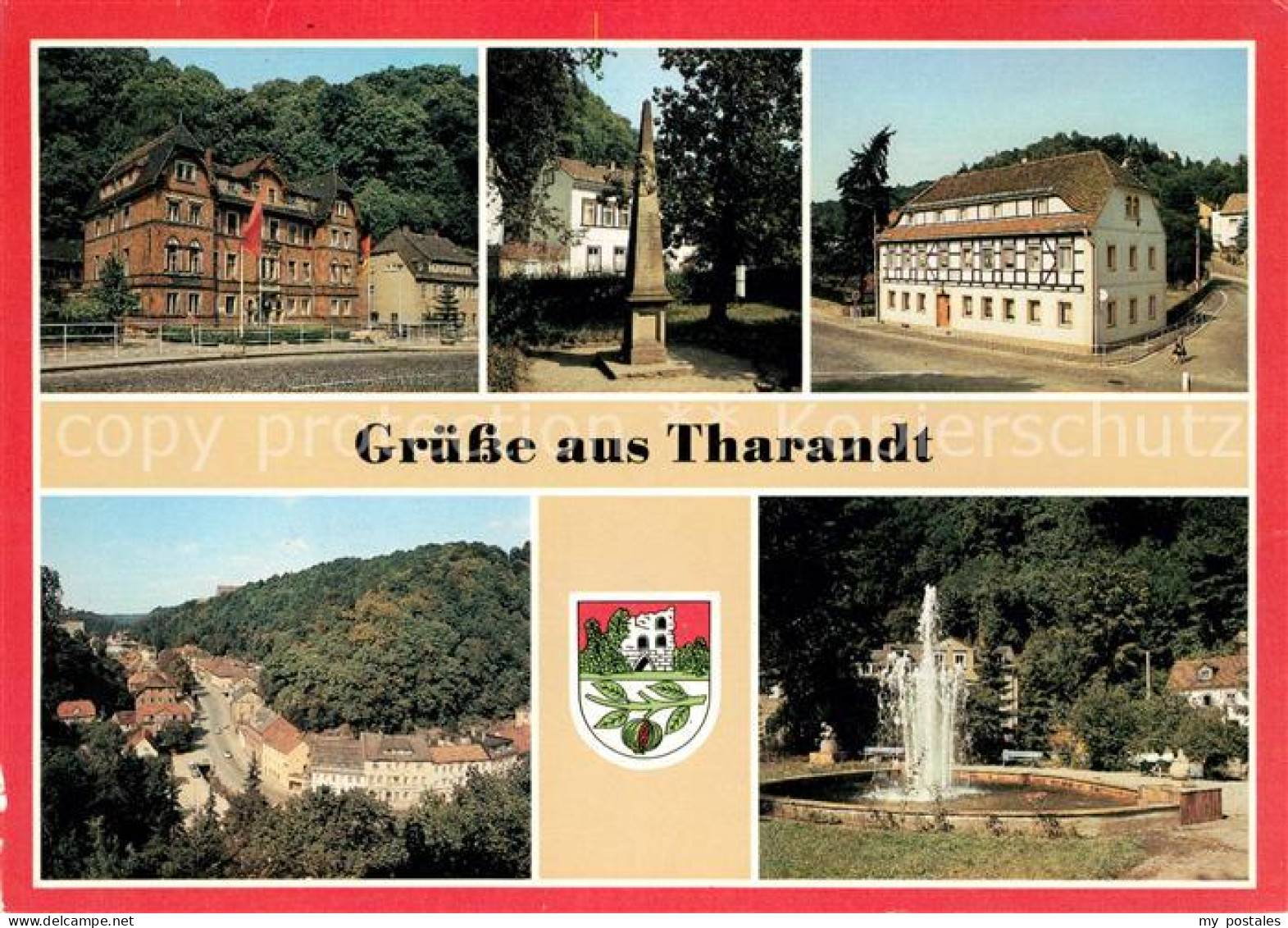 73040998 Tharandt Schloss Pillnitz Postsaeule Brunnen Tharandt - Tharandt