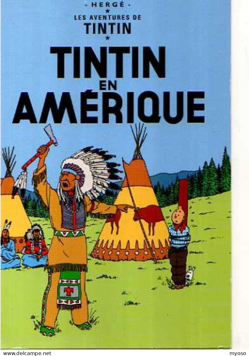 HERGE  Tintin En Amerique, Chef Indien - Hergé