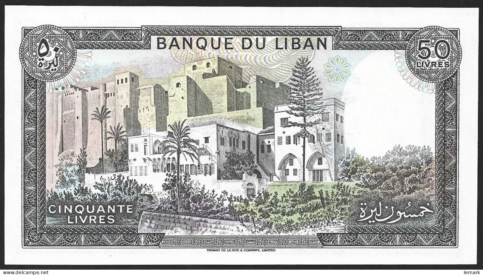 Lebanon 50 Livres 1985 P65c UNC - Libano