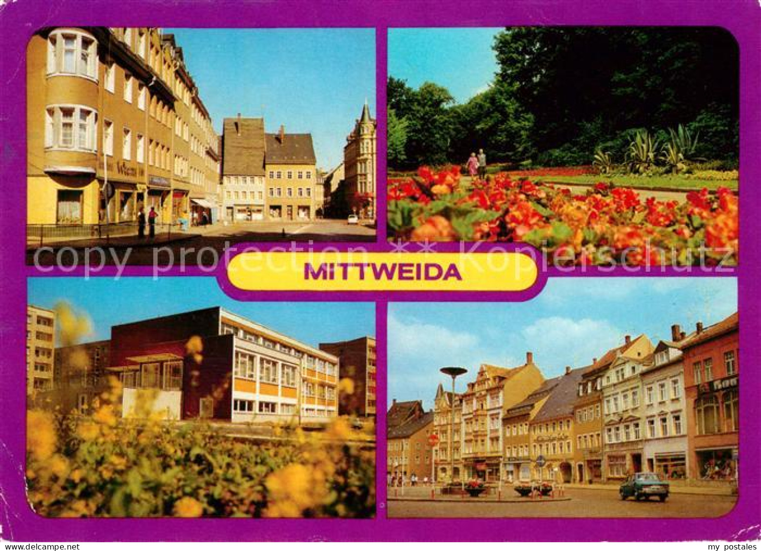 73040895 Mittweida Markt Park Am Schwanenteich Poliklinik Mittweida - Mittweida