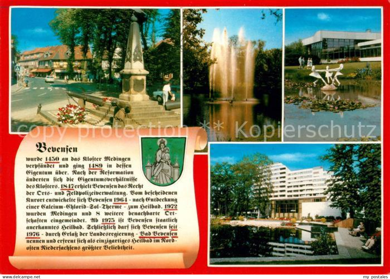 73040867 Bad Bevensen Denkmal Fontaene Teich Sanatorium Wappen Geschichte Bad Be - Bad Bevensen