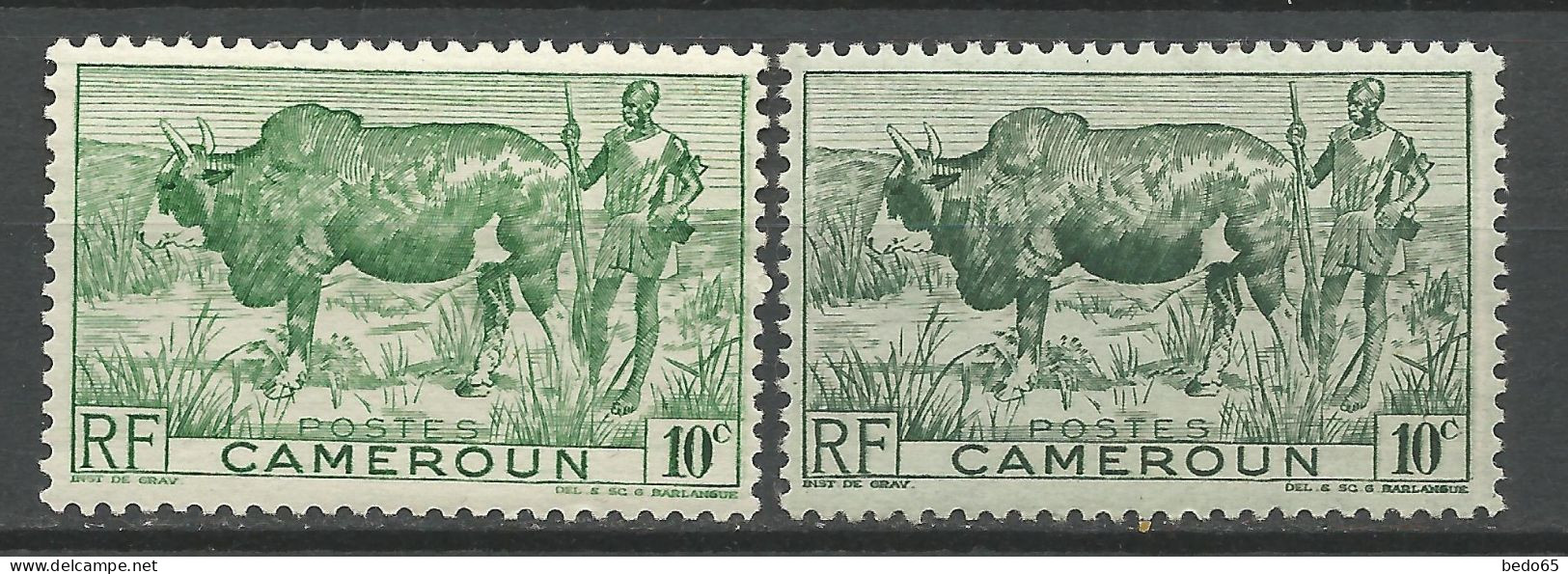 CAMEROUN N° 277 Vert Et Vert Foncé NEUF**  SANS CHARNIERE  / Hingeless / MNH - Neufs